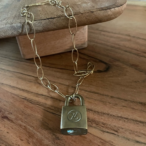 Louis Vuitton Lock on Chain Necklace - Picture 1 of 4